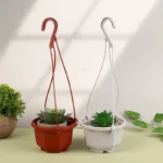 1Pc Hanging Mini Octagonal Flowerpot Plastic Flower Pot Succulent Orchid Hanging Pot For Balcony Garden Planting Supplies