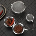 50pcs 304 Stainless Steel Seasoning Tea Ball Household Ball Hot Pot Brine Filtering Seasoning