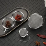 50pcs 304 Stainless Steel Seasoning Tea Ball Household Ball Hot Pot Brine Filtering Seasoning