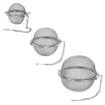50pcs 304 Stainless Steel Seasoning Tea Ball Household Ball Hot Pot Brine Filtering Seasoning